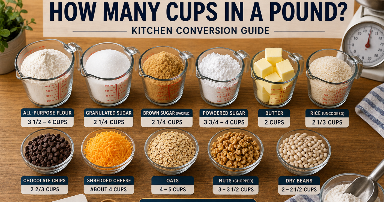 How Many Cups in a Pound