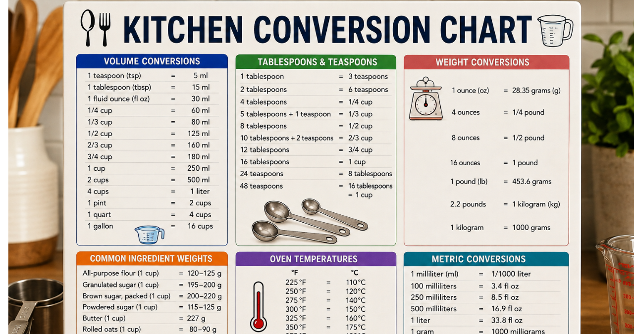 Kitchen Conversion Chart